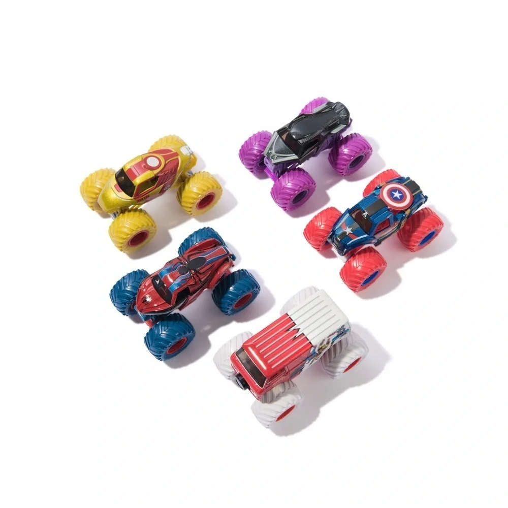 Monster Jam x Marvel Series 1: 5-Pack Marvel Heroes Monster Trucks 1:64 Scale